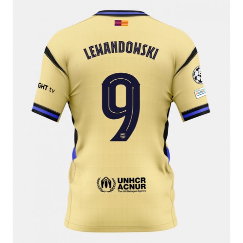 Stroje piłkarskie Barcelona Robert Lewandowski #9 Koszulka Wyjazdowej 2025-26 Krótki Rękaw